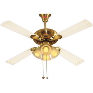 USHA Fontana Orchid 48" Gold Ivory Ceiling Fan