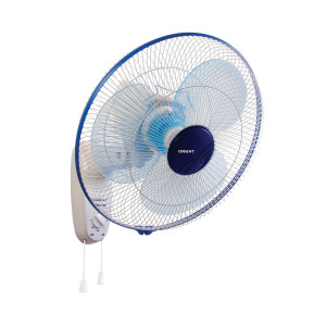 Orient Wall 44 16" 400 mm Wall Fan Azure Blue White Orient Wall 44 16" 400 mm Wall Fan Azure Blue White