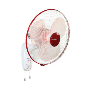 Orient Wall 44 16" 400 mm Wall Fan Crimson Red