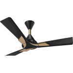 Orient Wendy 48" Black Gold with Remote Ceiling Fan 