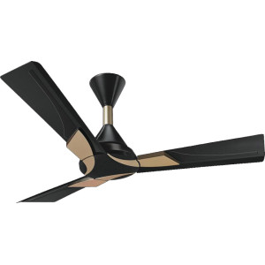 Orient Wendy 48" Black Gold with Remote Ceiling Fan 